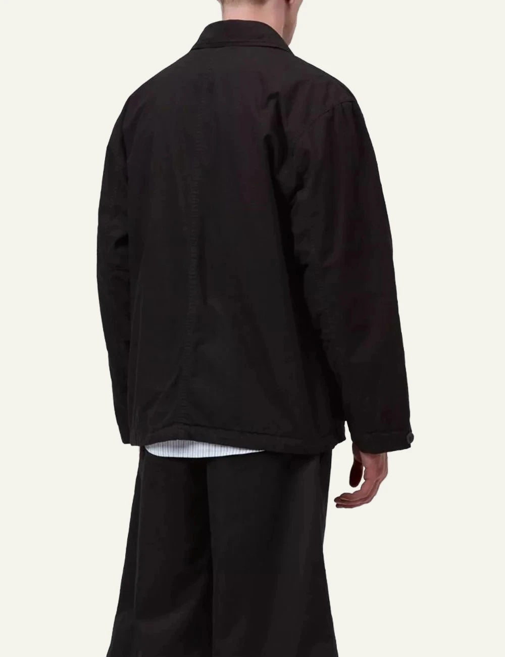 Carhartt WIP Manderson black utility jacket back view