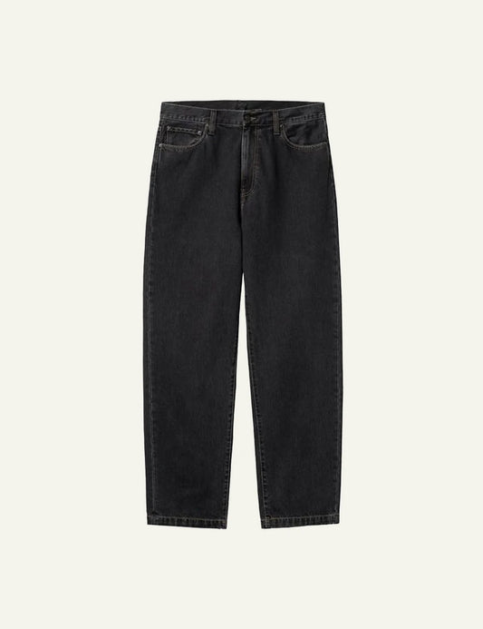 Men's Carhartt WIP Aaron black regular tapered denim jeans