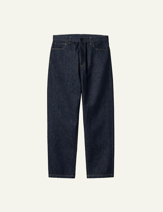 Men's Carhartt WIP Aaron dark blue regular tapered denim jeans