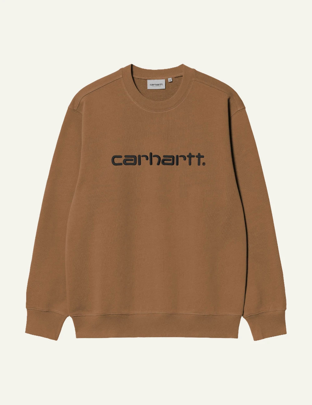 Men's Carhartt WIP Carhartt Sweatshirt in brown with black embroidered Script Logo