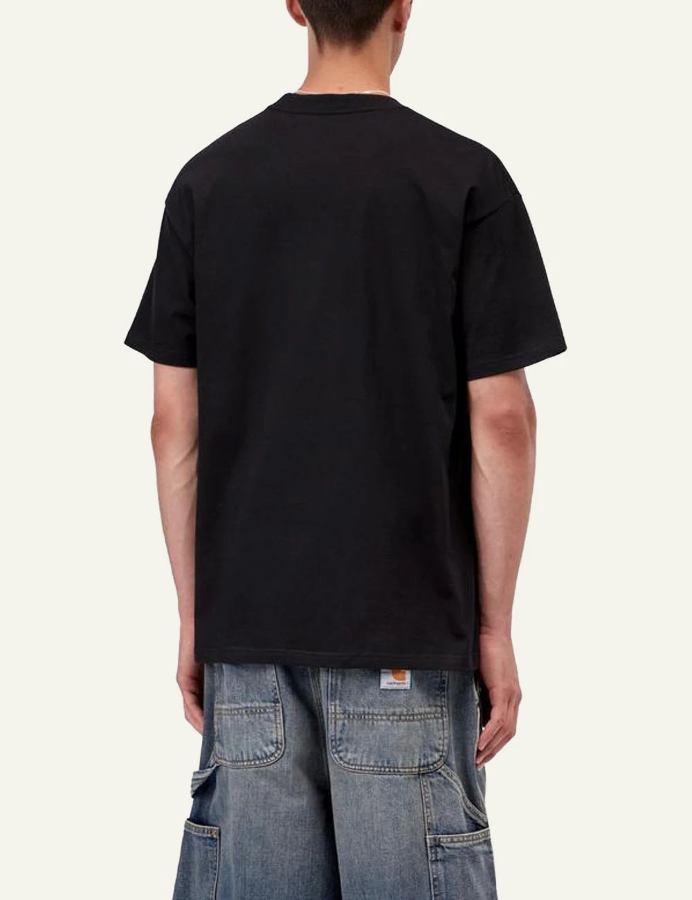Men's Carhartt WIP Hot Rat T-shirt in black with front graphic print back