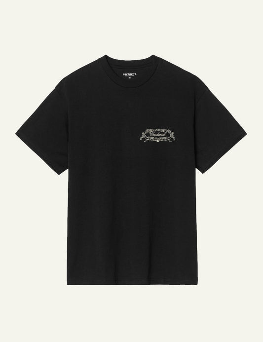 Men's Carhartt WIP S/S Chez WIP T-Shirt in black with graphic prints