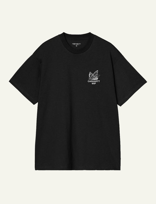 Men's Carhartt WIP S/S Hourglass T-Shirt in black with graphic prints