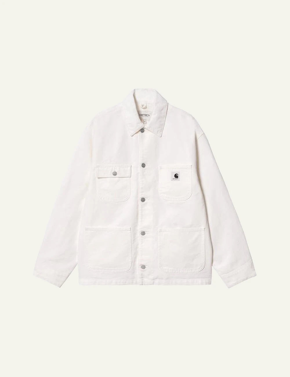 gynaikeio Carhartt WIP Michigan Chore Jacket white flat front 