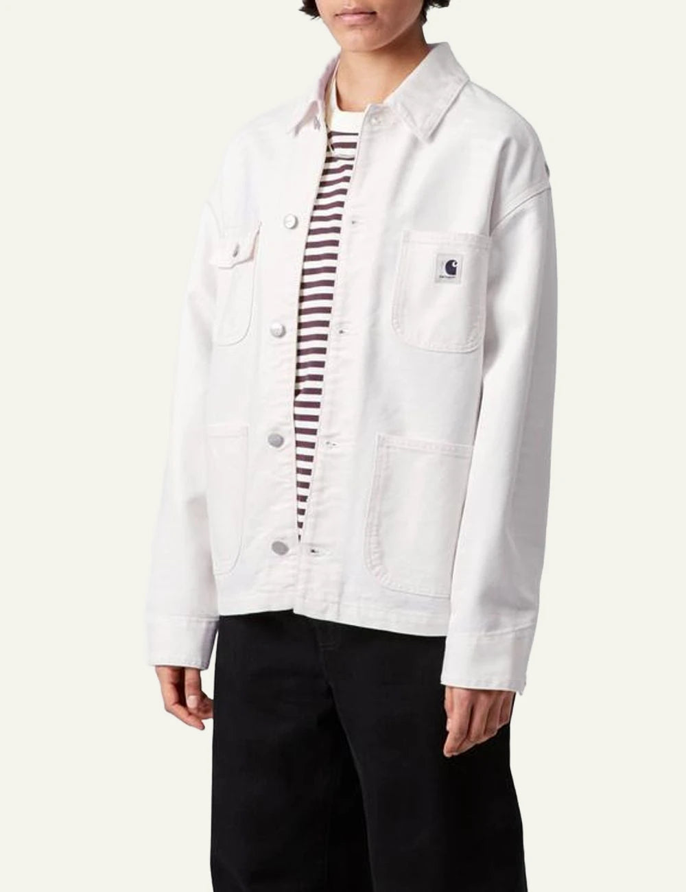 gynaikeio Carhartt WIP Michigan Chore Jacket white side