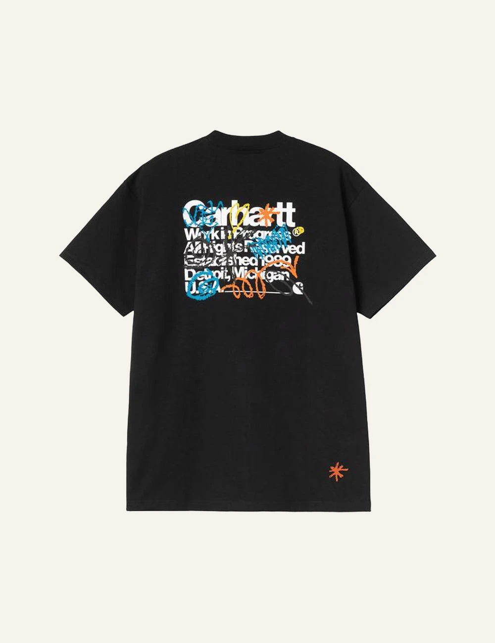 Carhartt WIP Primary t-shirt black back view logo print