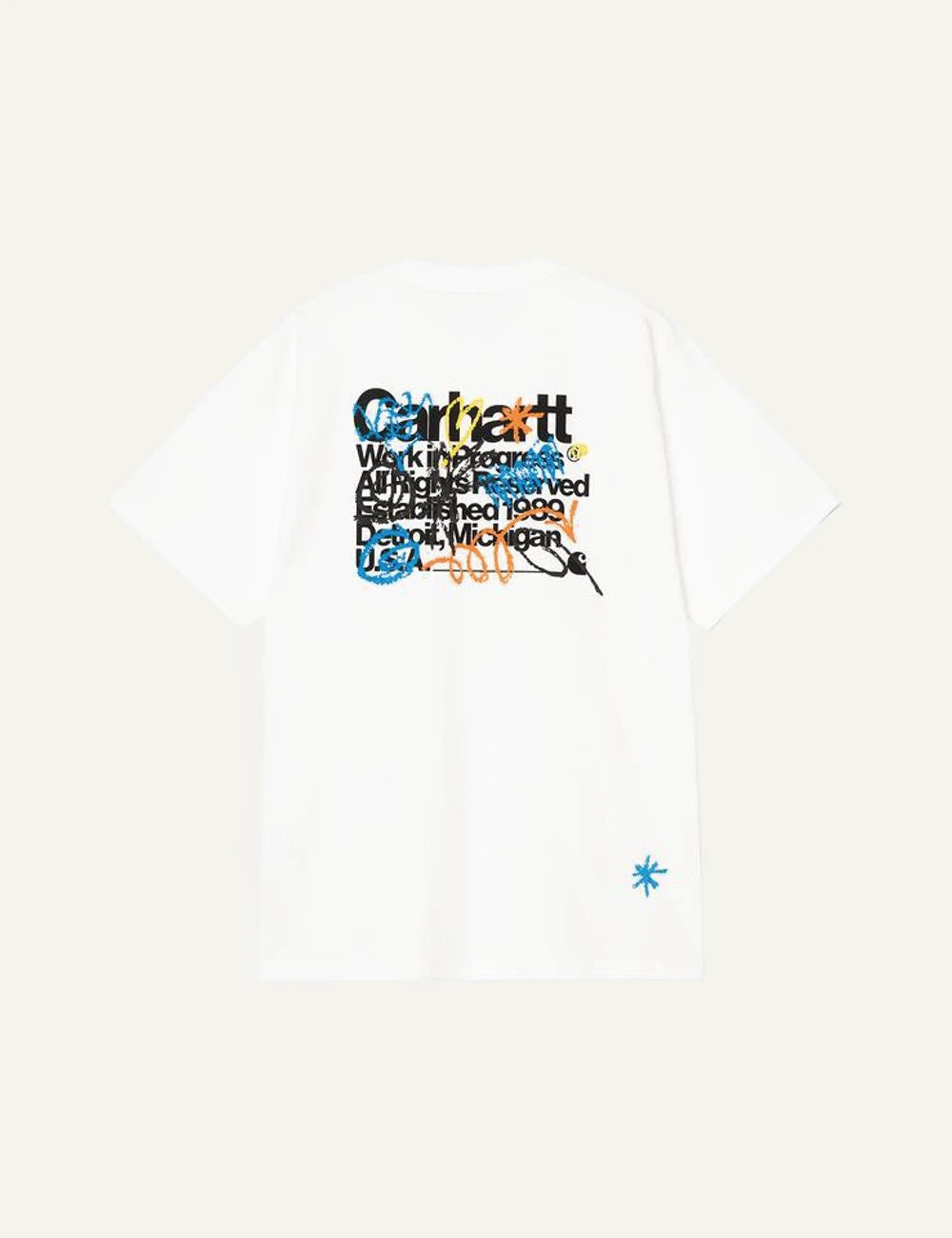 Carhartt WIP Primary t-shirt white back view logo print