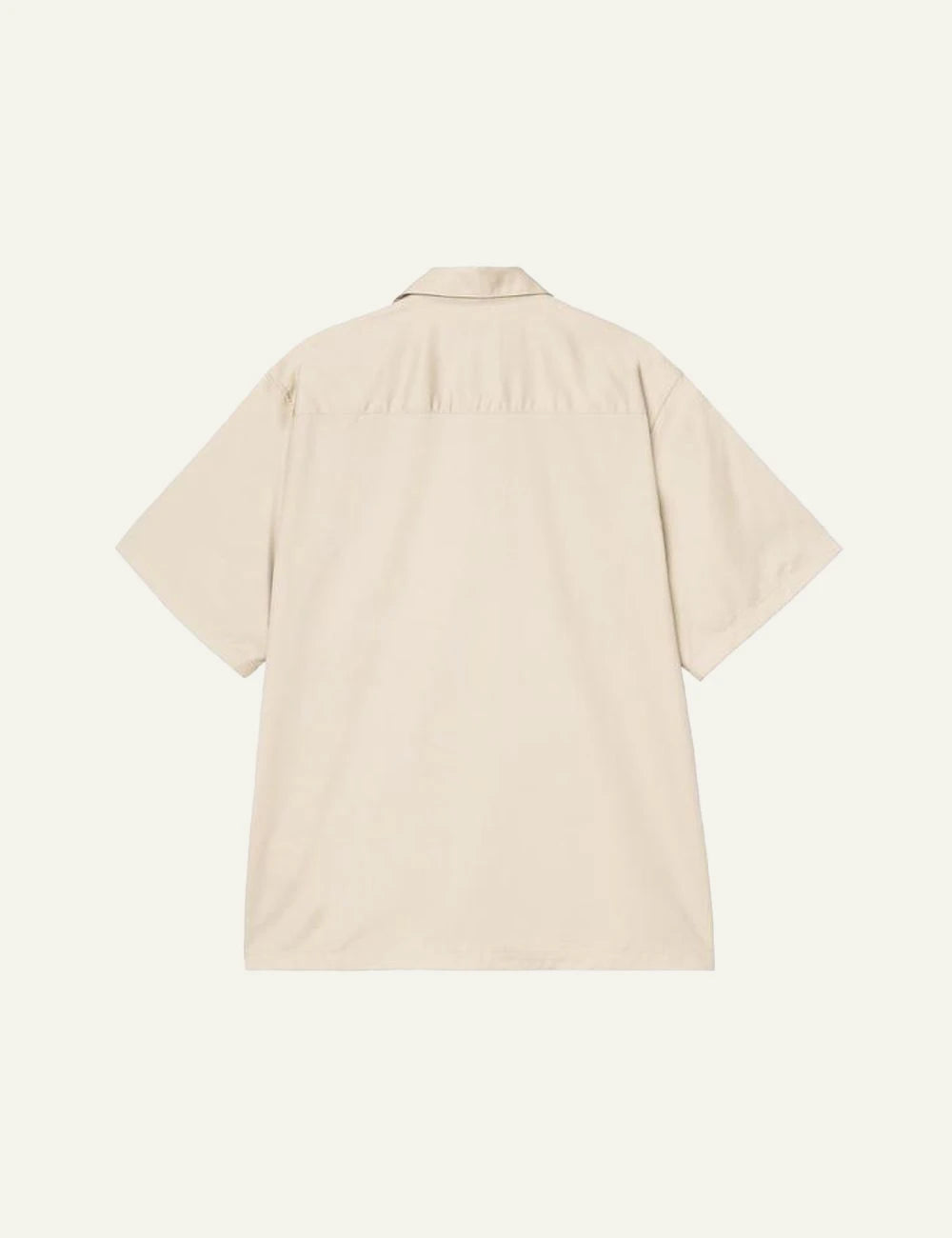 carhartt wip script logo shirt beige back view