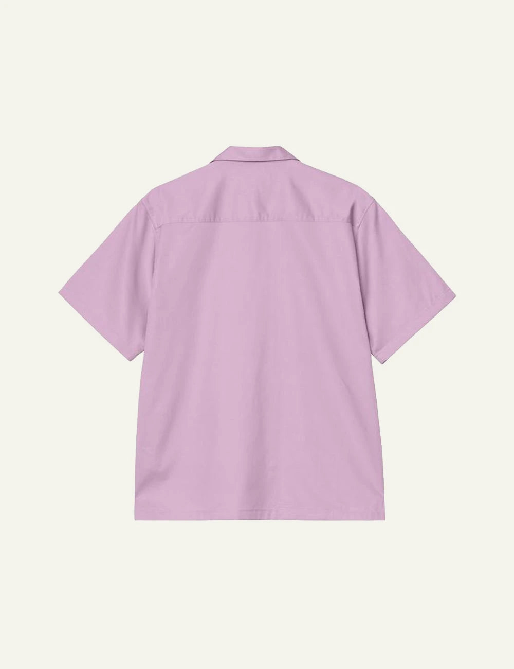 carhartt wip script logo shirt lilac back flat view