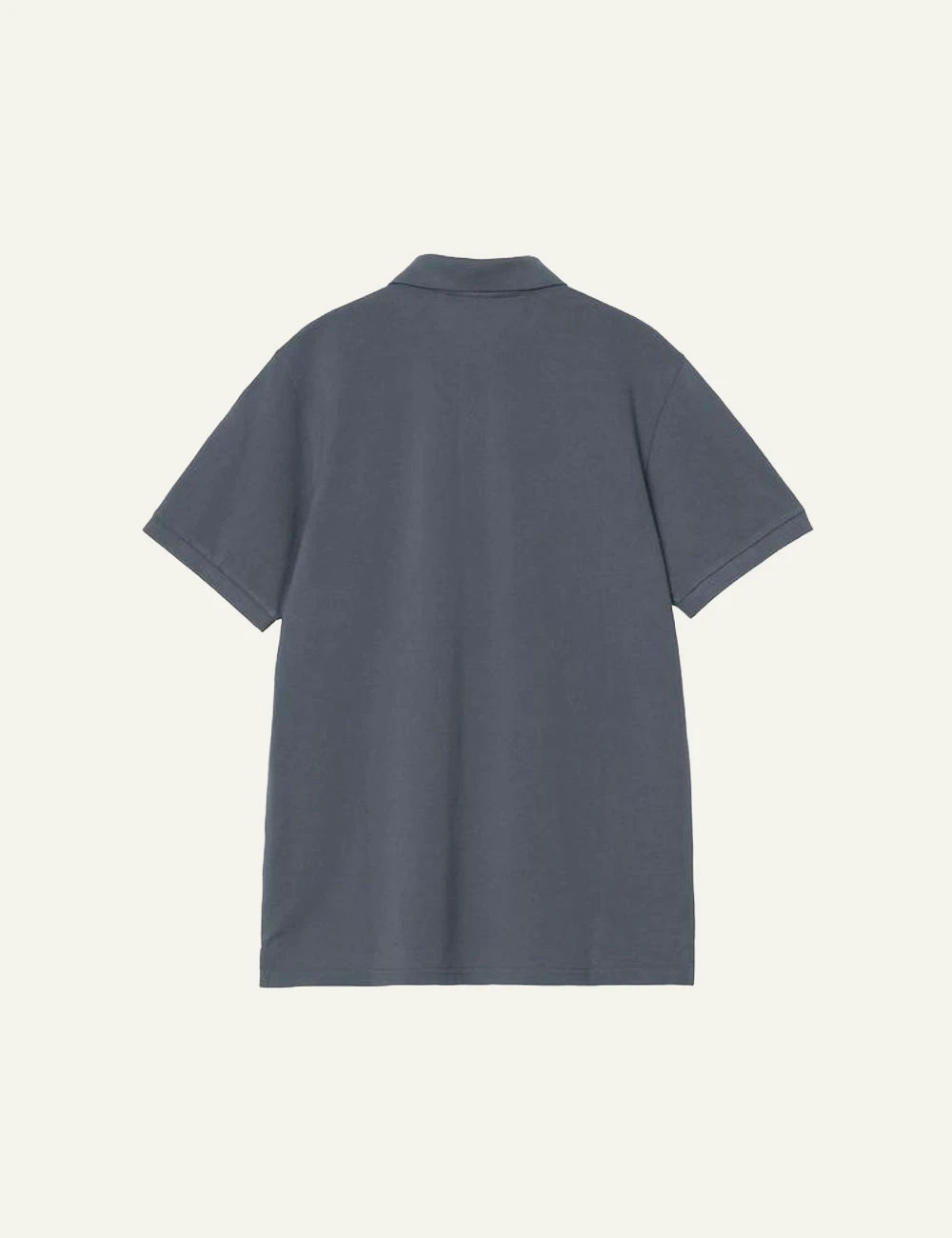 Carhartt WIP S S Chase pique polo cozy blue front view
