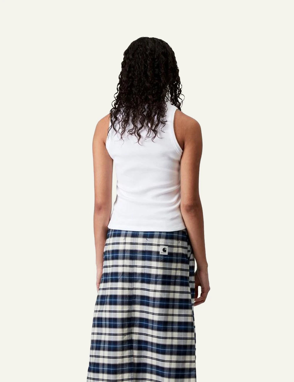 carhartt wip tank top white back view