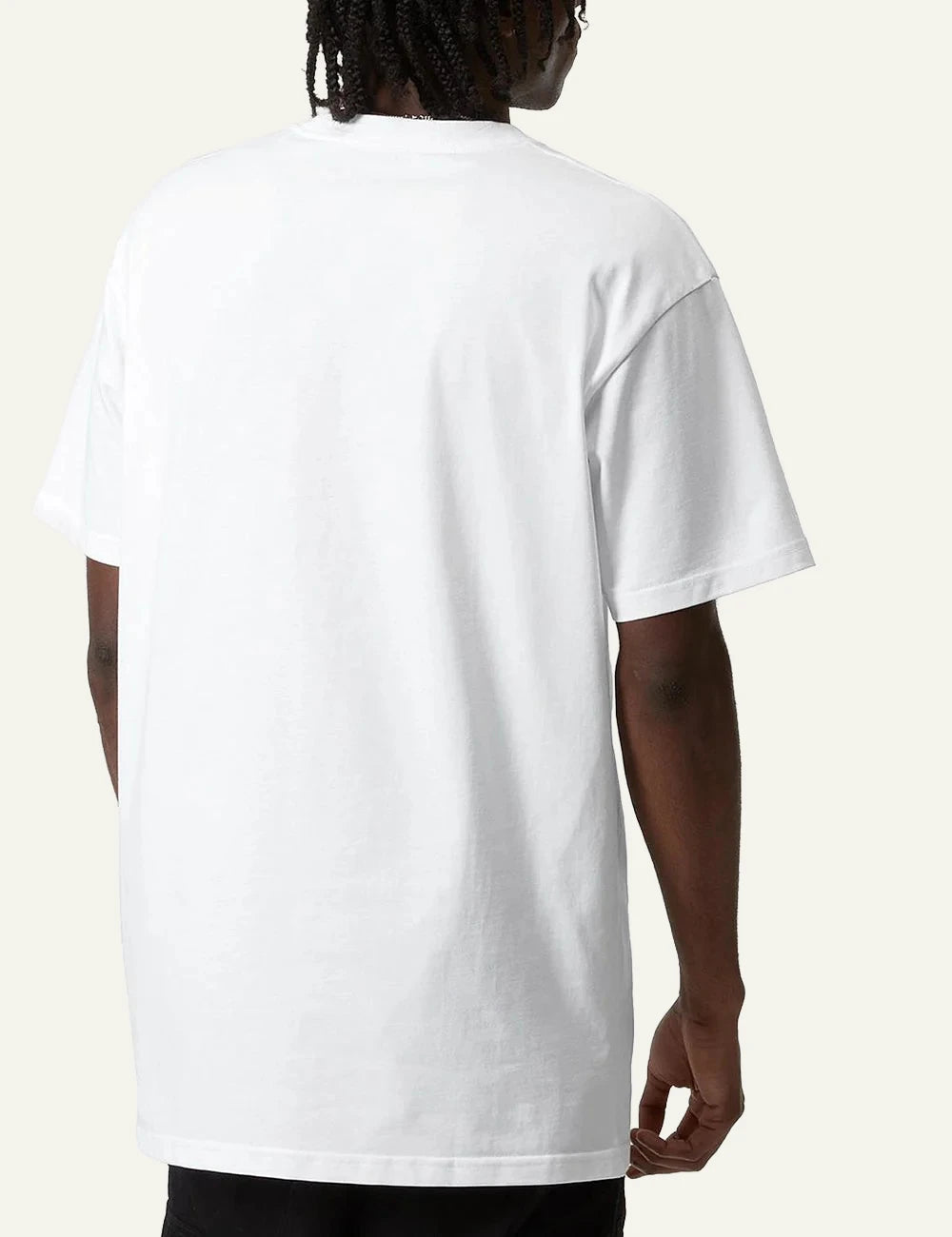 Carhartt WIP white t-shirt small chest logo back view