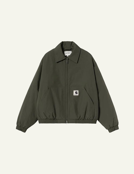 Women's Carhartt WIP khaki Stanwood jacket with water-repellent finish
