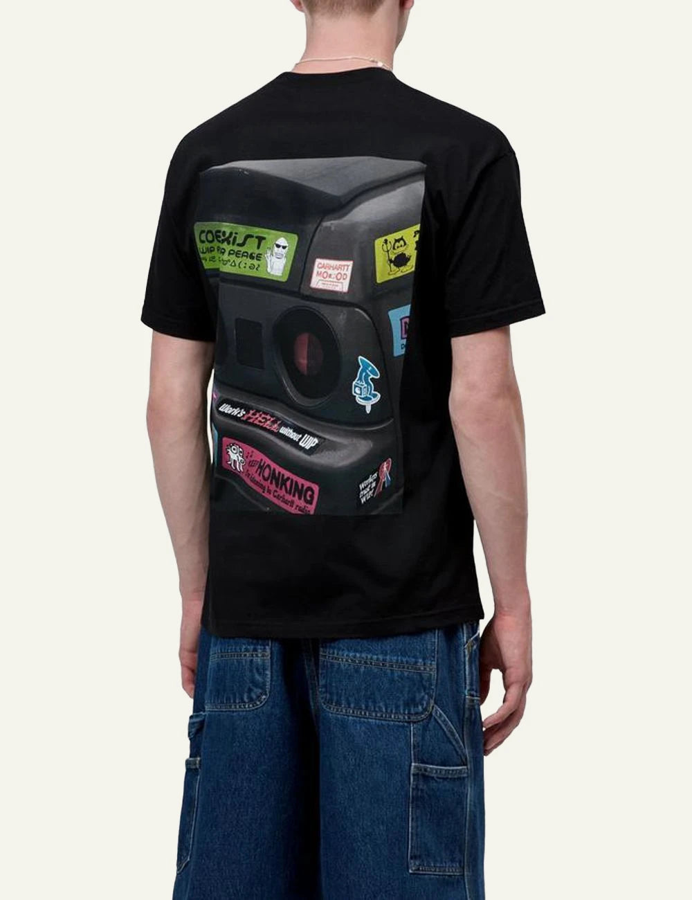 Carhartt WIP Bumper Car T-shirt black with graphic print back view