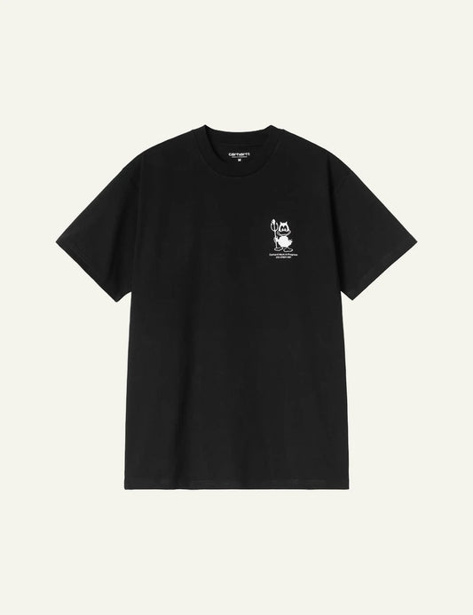 Carhartt WIP Bumper Car T-shirt black with graphic print front view