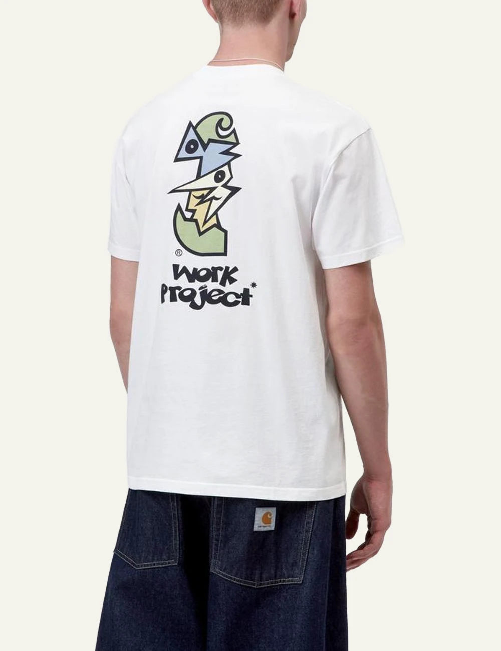 Carhartt WIP Cubist T-shirt white with logo back view