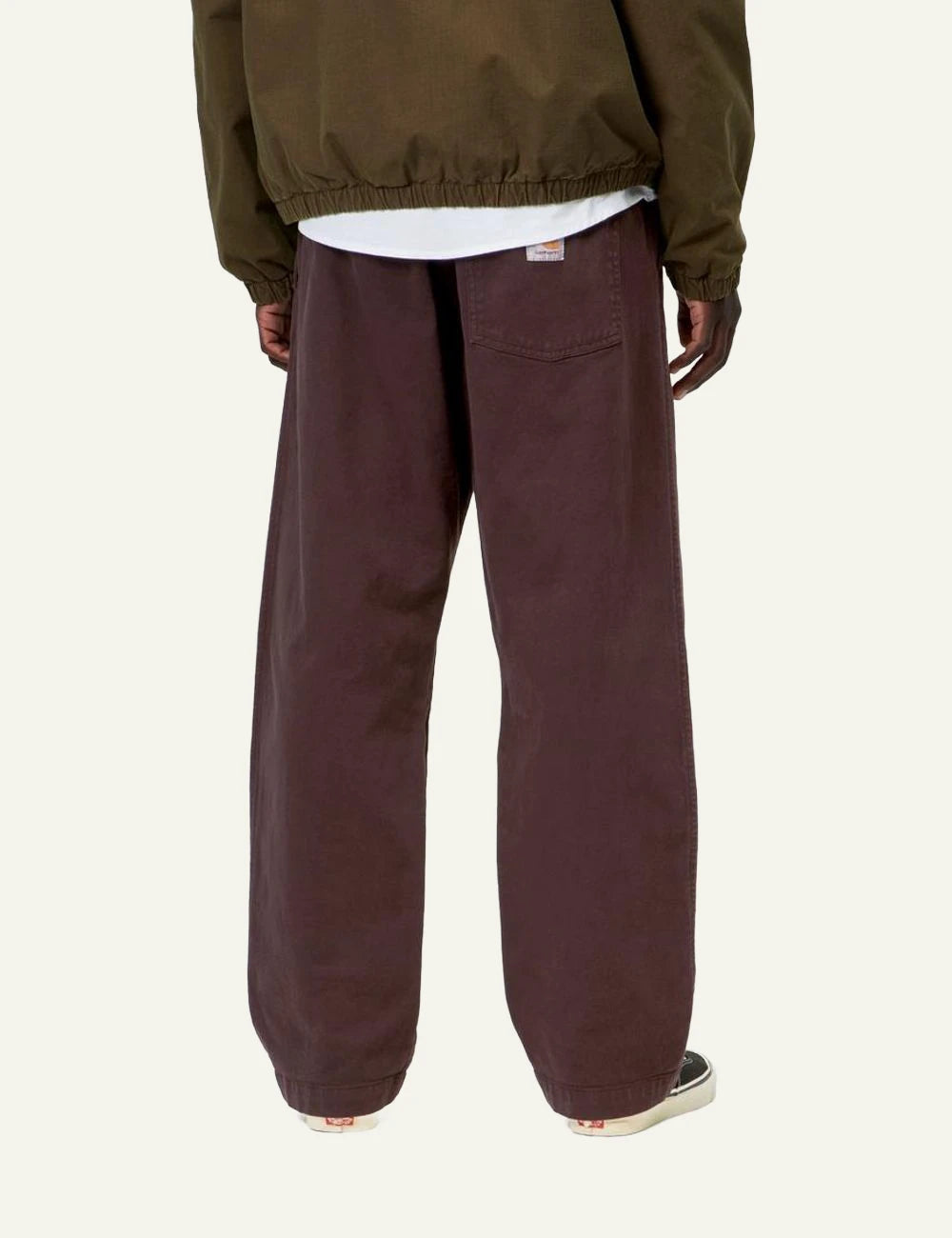 Carhartt WIP Floyde Pant dark brown garment dyed back view