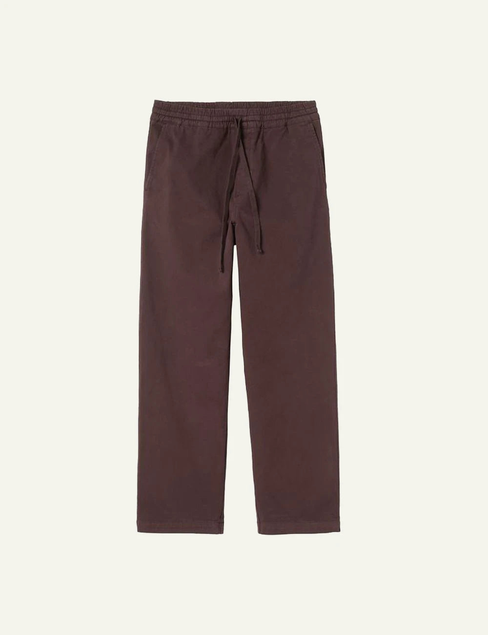Carhartt WIP Floyde Pant dark brown garment dyed front view