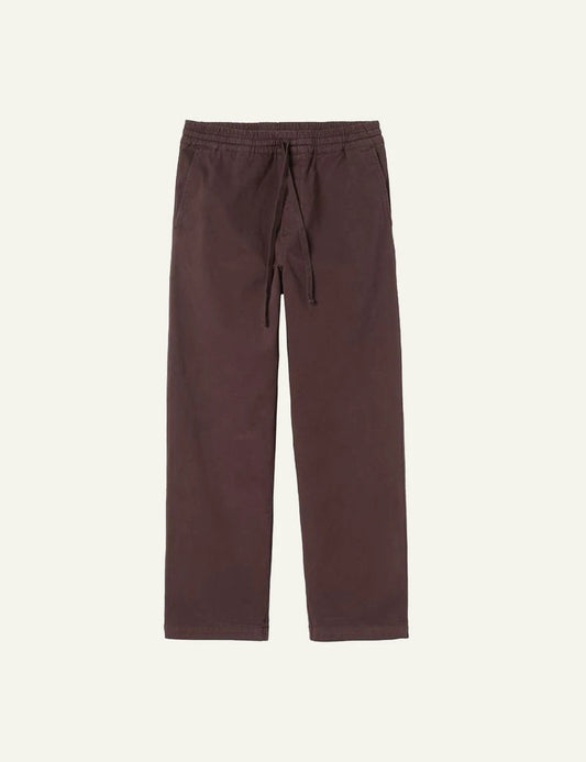 Carhartt WIP Floyde Pant dark brown garment dyed front view