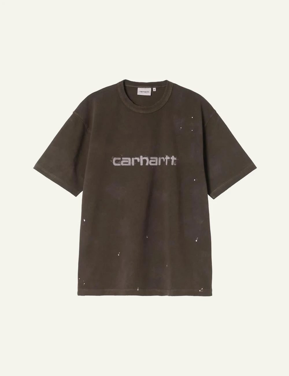 Carhartt WIP Painter T-shirt brown destroy wash with logo front view