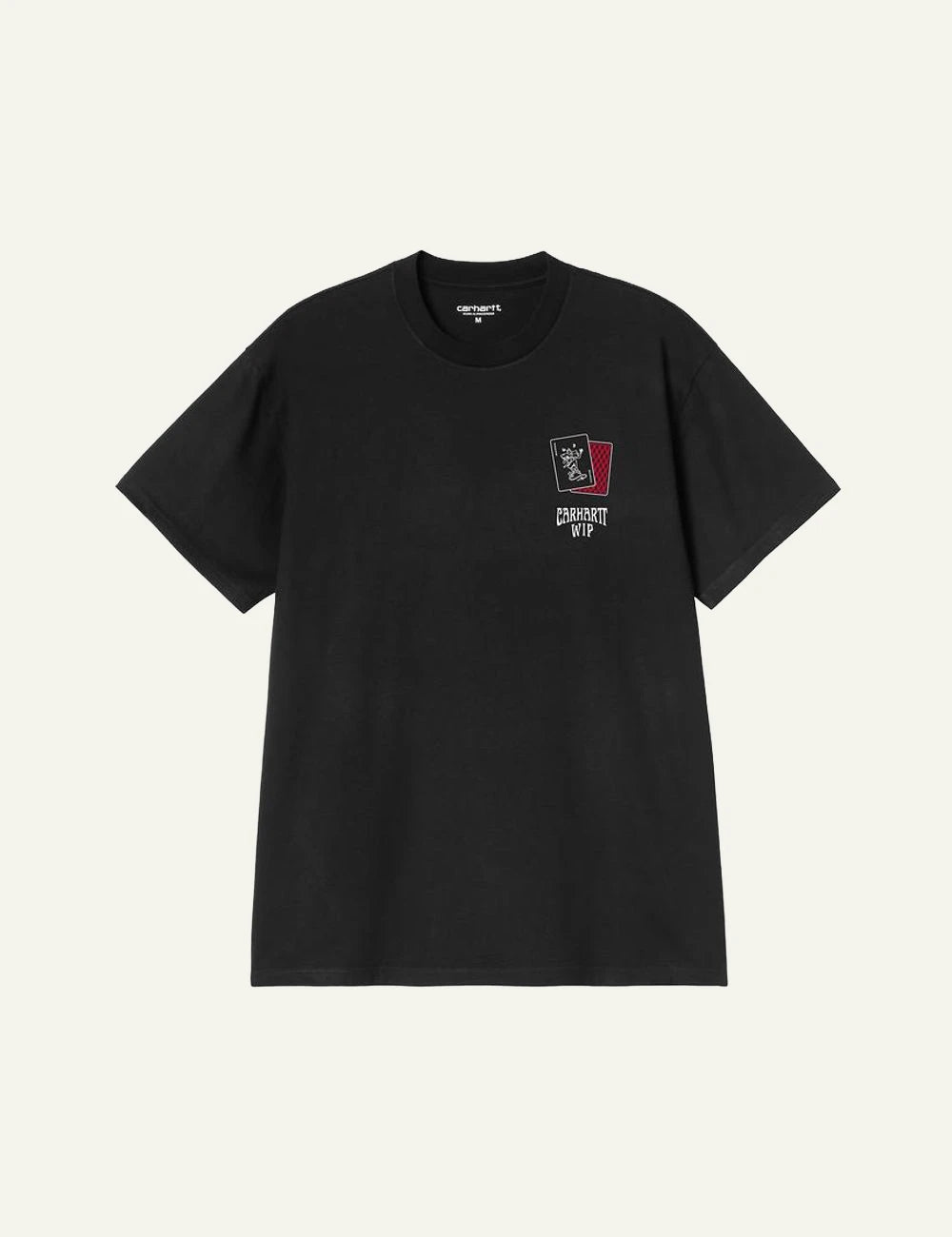 Carhartt WIP Playing Cards T-shirt black with graphic print front view