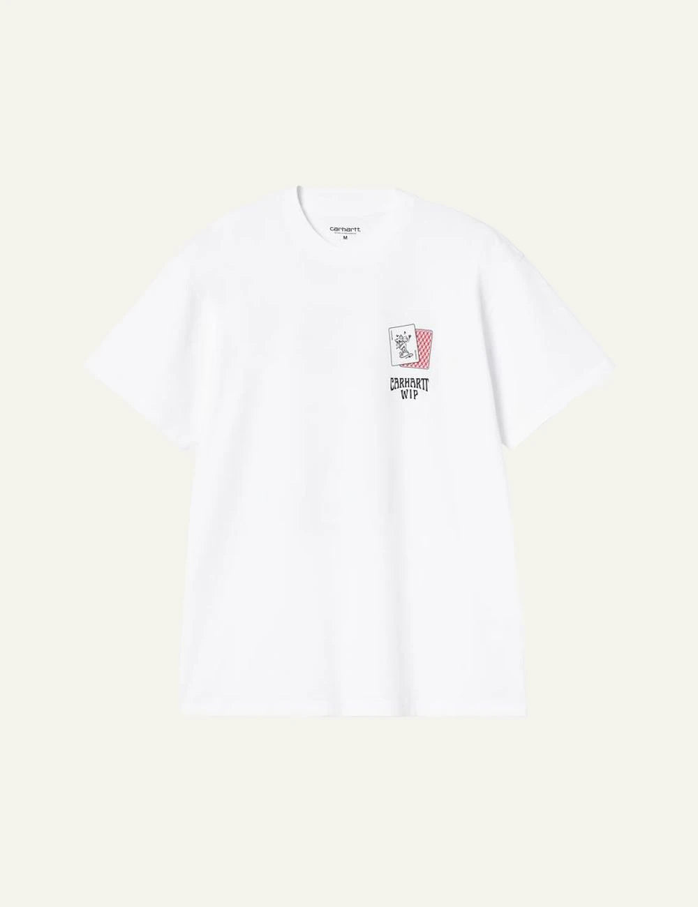 Carhartt WIP Playing Cards T-shirt white with graphic print front view