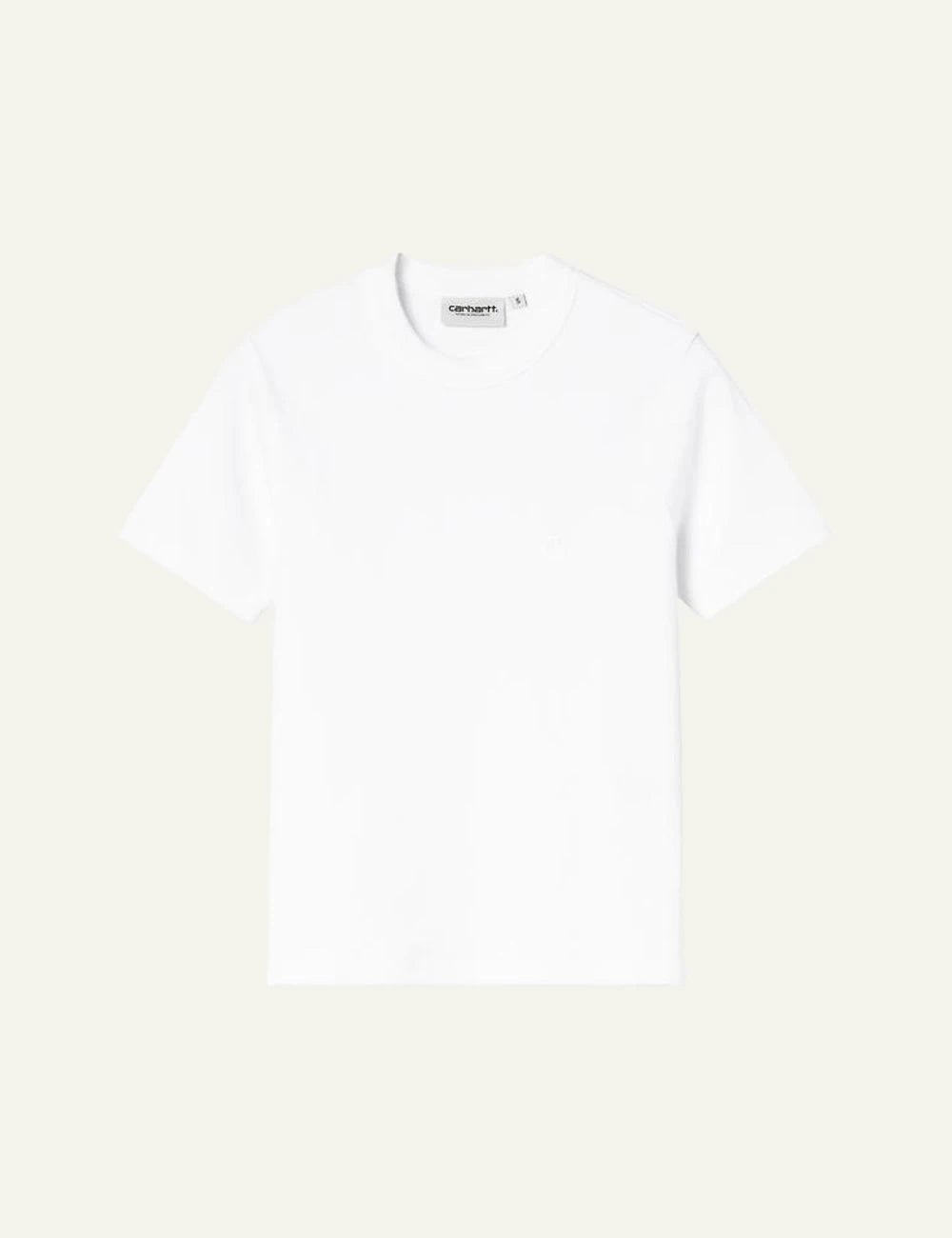 Carhartt WIP Philipa tee white embroidered logo front view