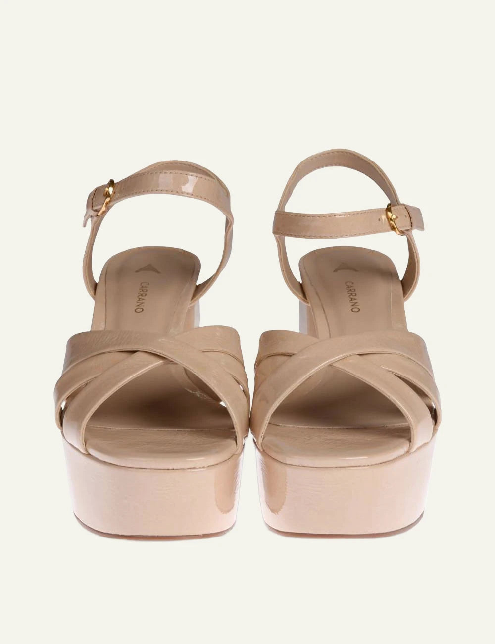 carrano_platform_sandals_148213_mocha_patent_leather_front