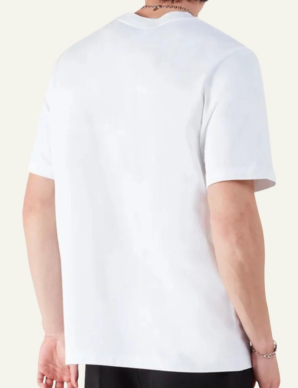 Casablanca Classic T-Shirt white back worn view