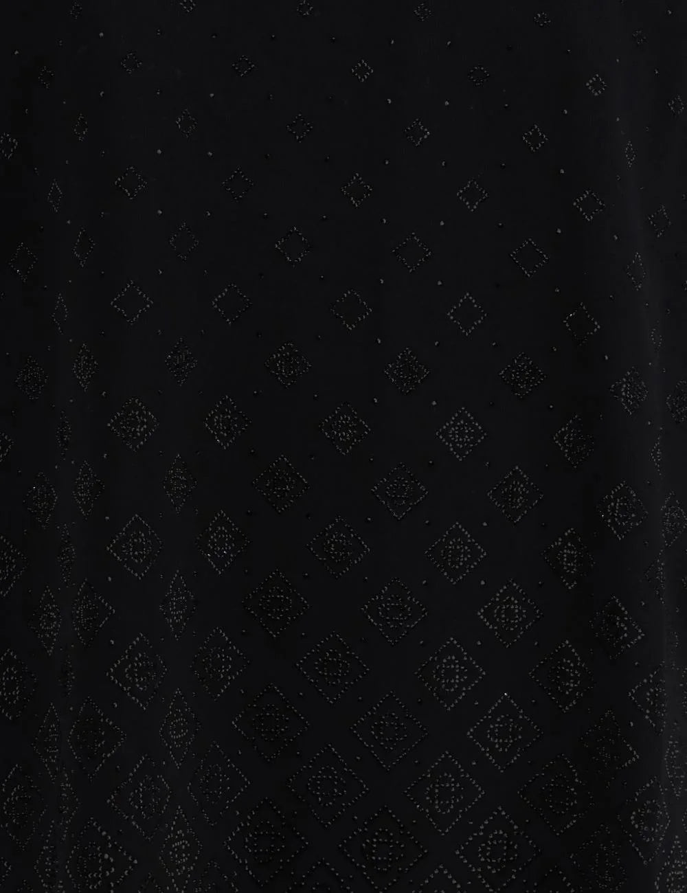 Casablanca Crystal Monogram Classic T-Shirt Black shoulder detail