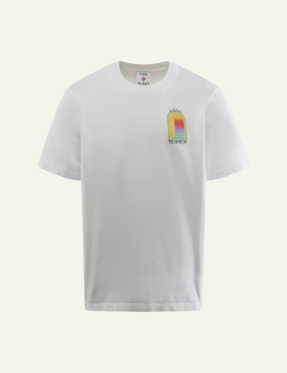 Casablanca L'Arche Classic T-Shirt white front view