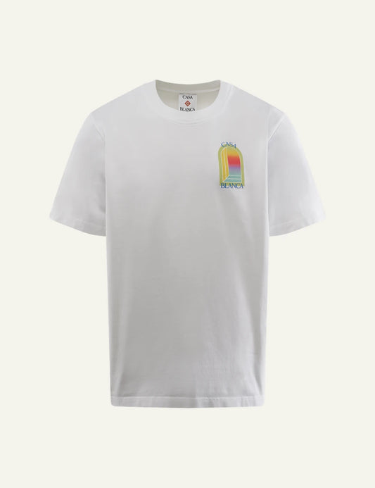 Casablanca L'Arche Classic T-Shirt white front view