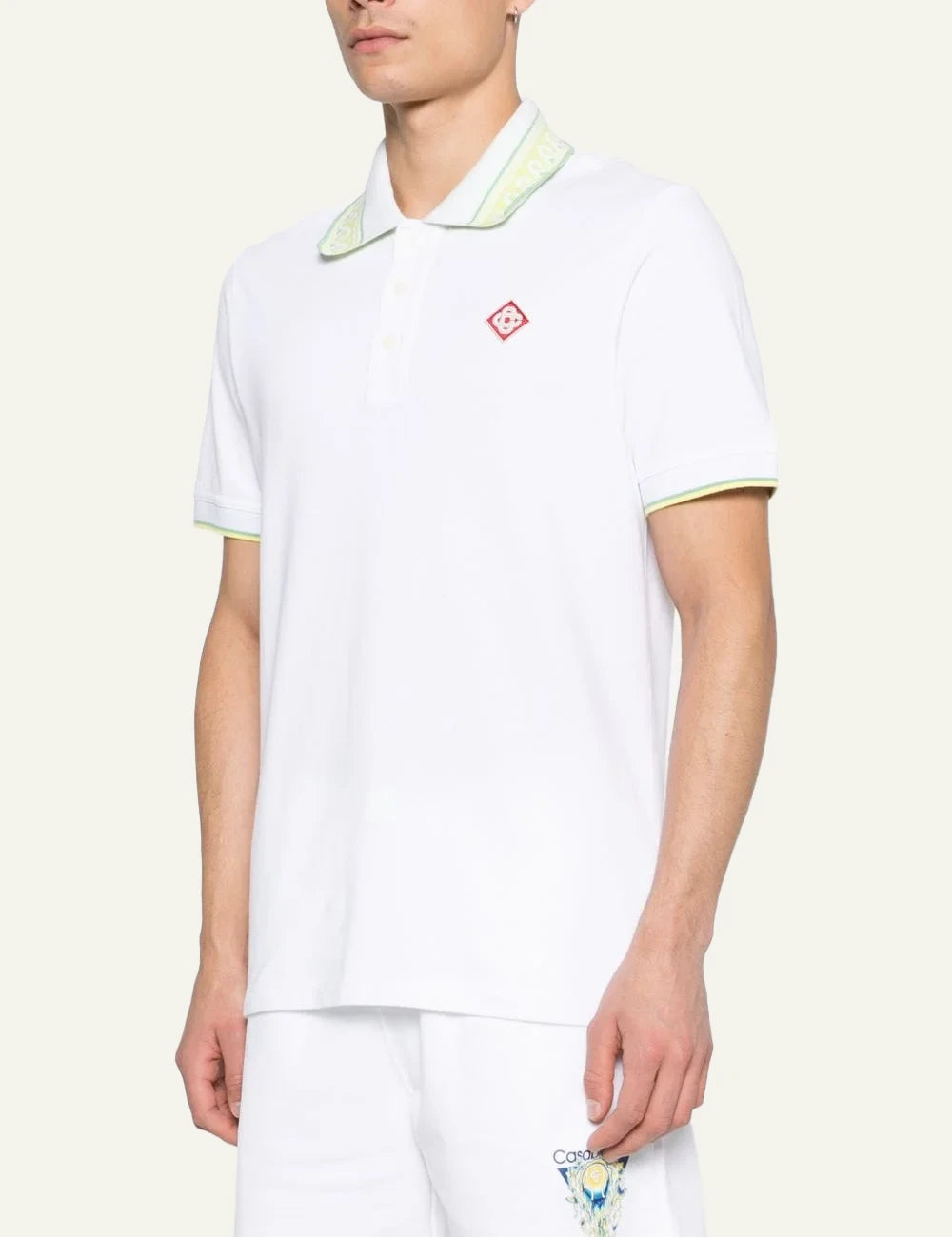 Casablanca Laurel Polo white side angle worn