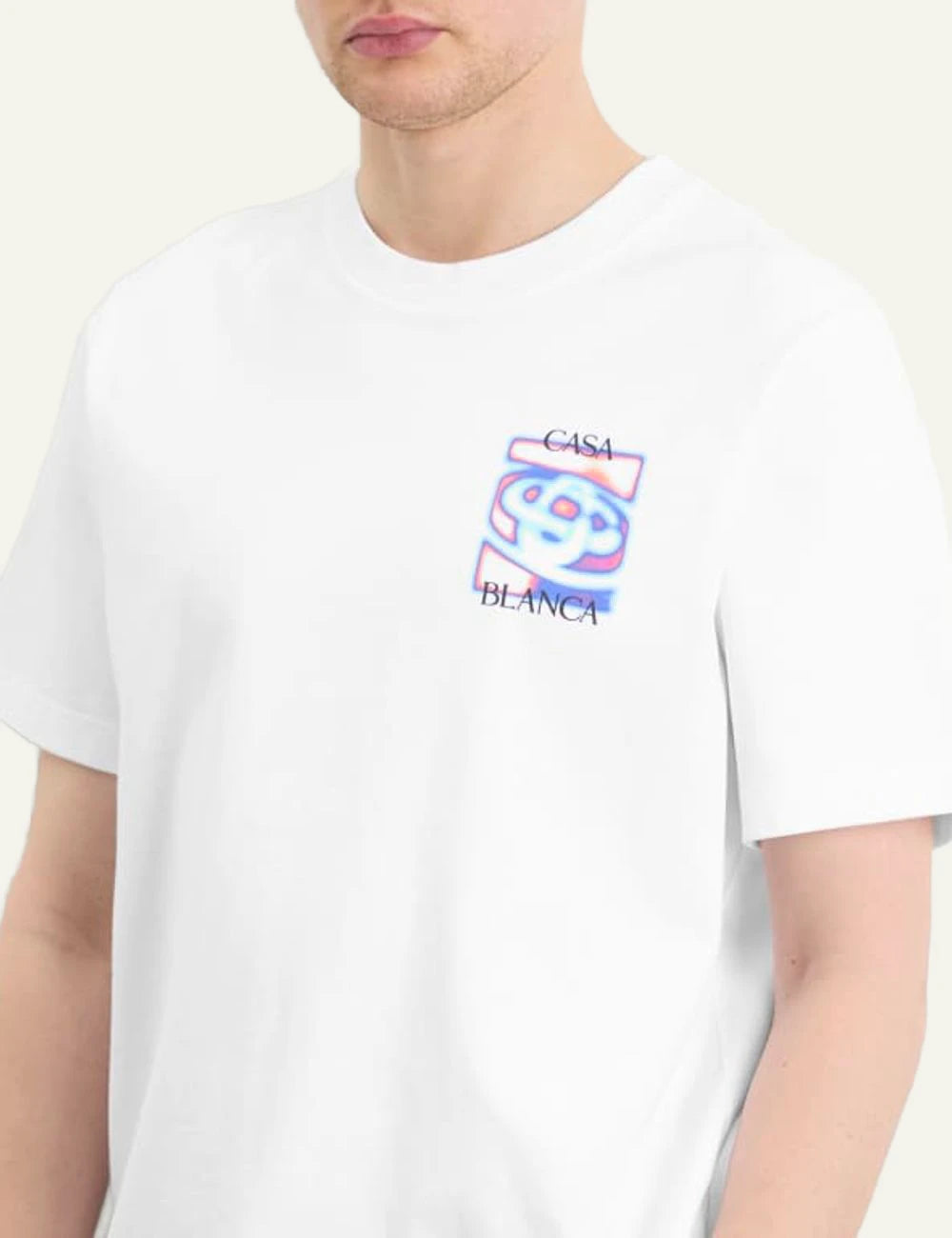 Casablanca map Icon T-Shirt White graphic detail