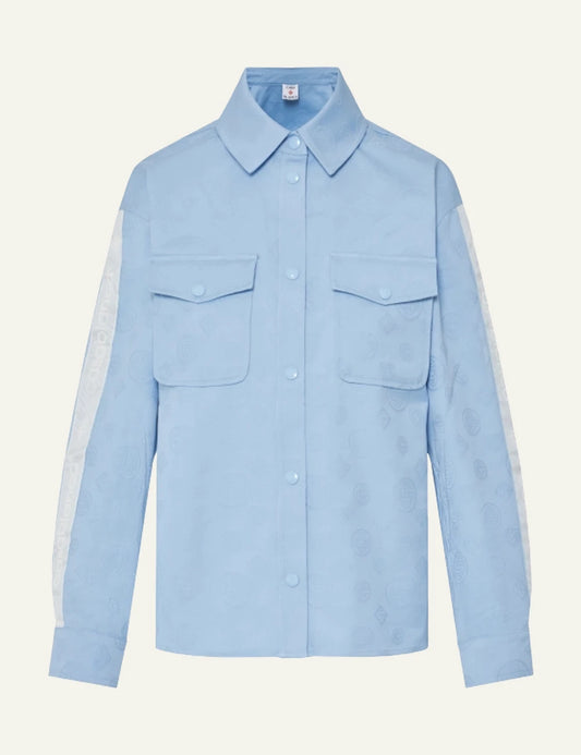 Casablanca Shirt Light Blue Long Sleeve Front Flat View