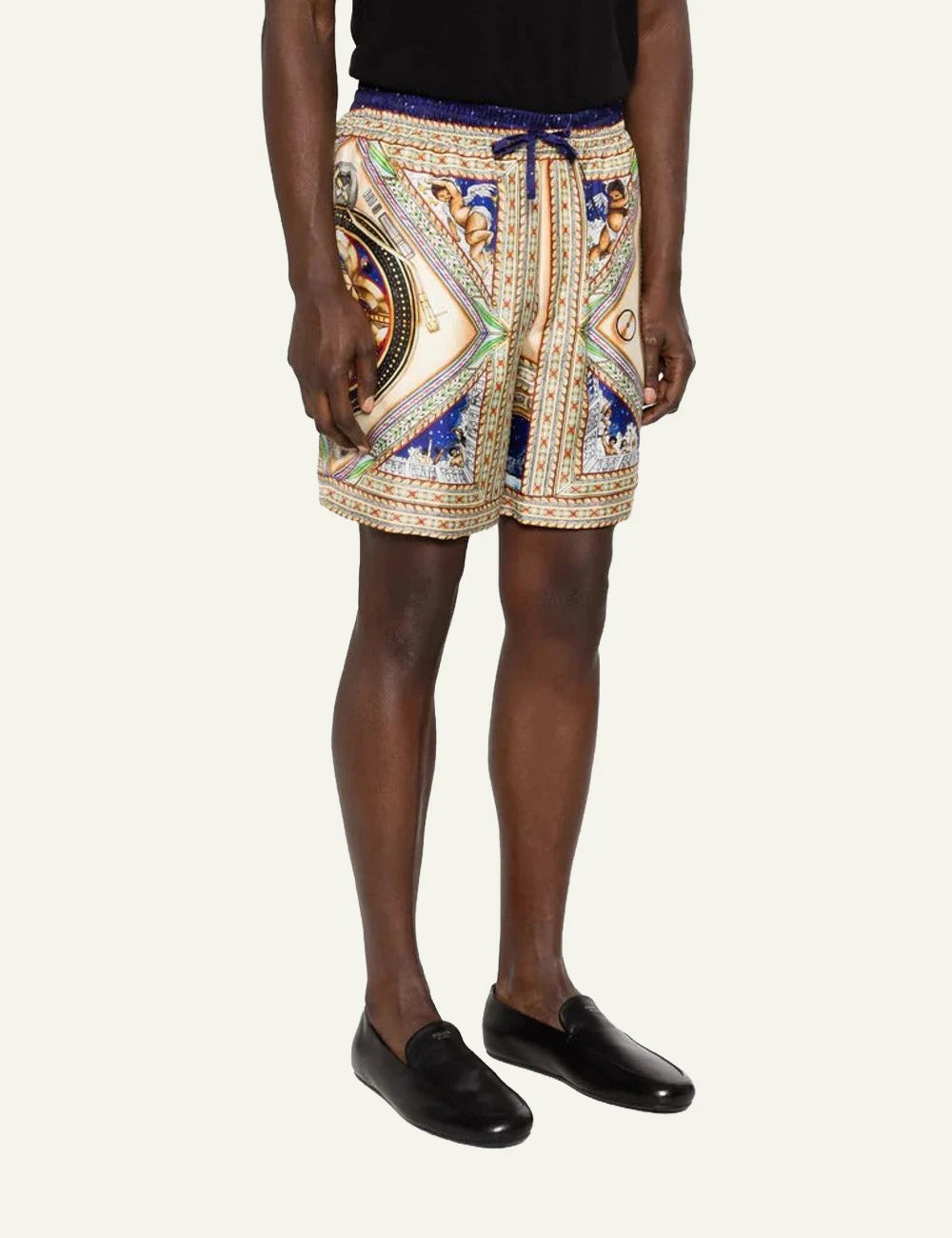 Casablanca Swim Shorts Multicolor Baroque Print DIde View