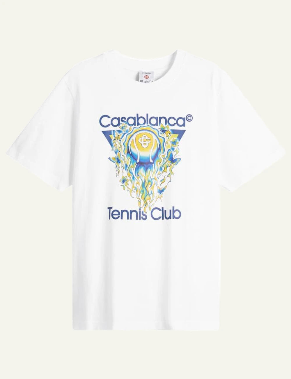 Casablanca Tennis Club Icon T-Shirt White front view