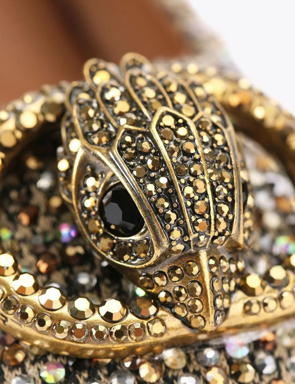 chelsea ballerina beige combination fabric kurt geiger london logo