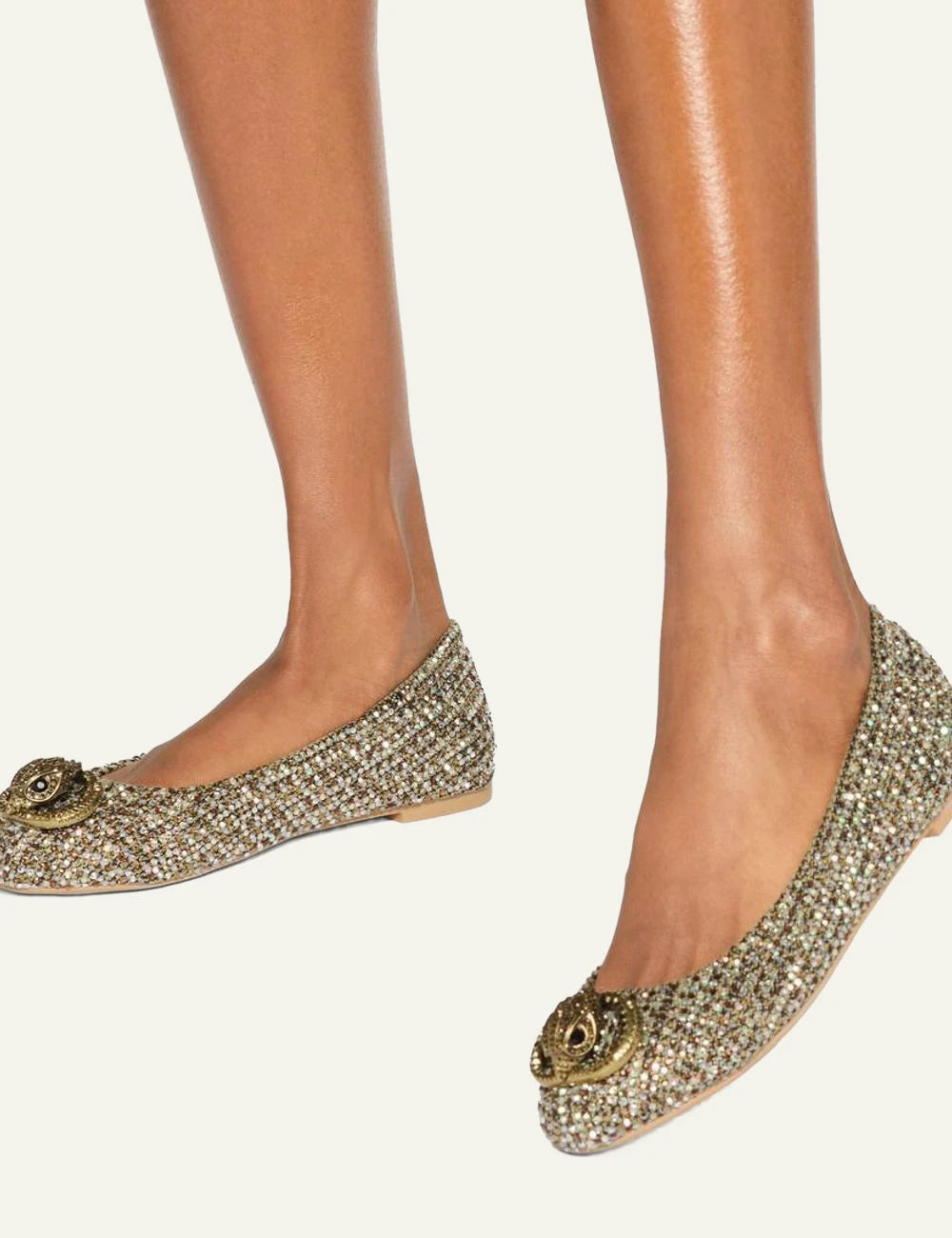 chelsea ballerina beige combination fabric kurt geiger london model