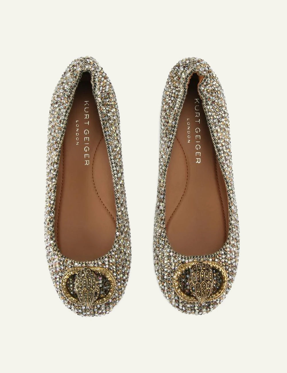 chelsea ballerina beige combination fabric kurt geiger london top