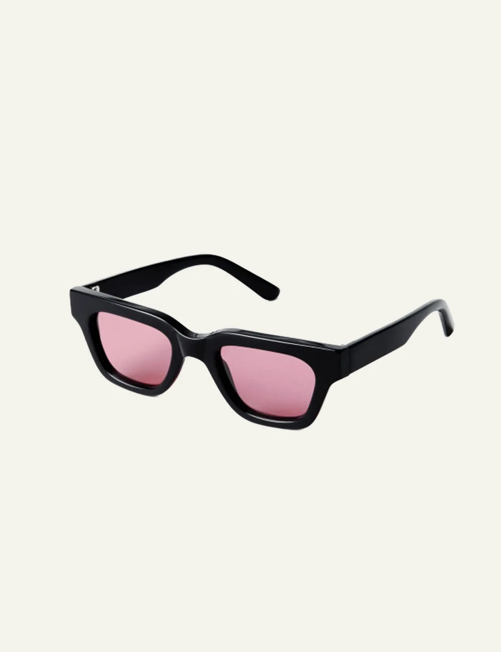 Chimi 11 Lab Black sunglasses with light purple lenses side view