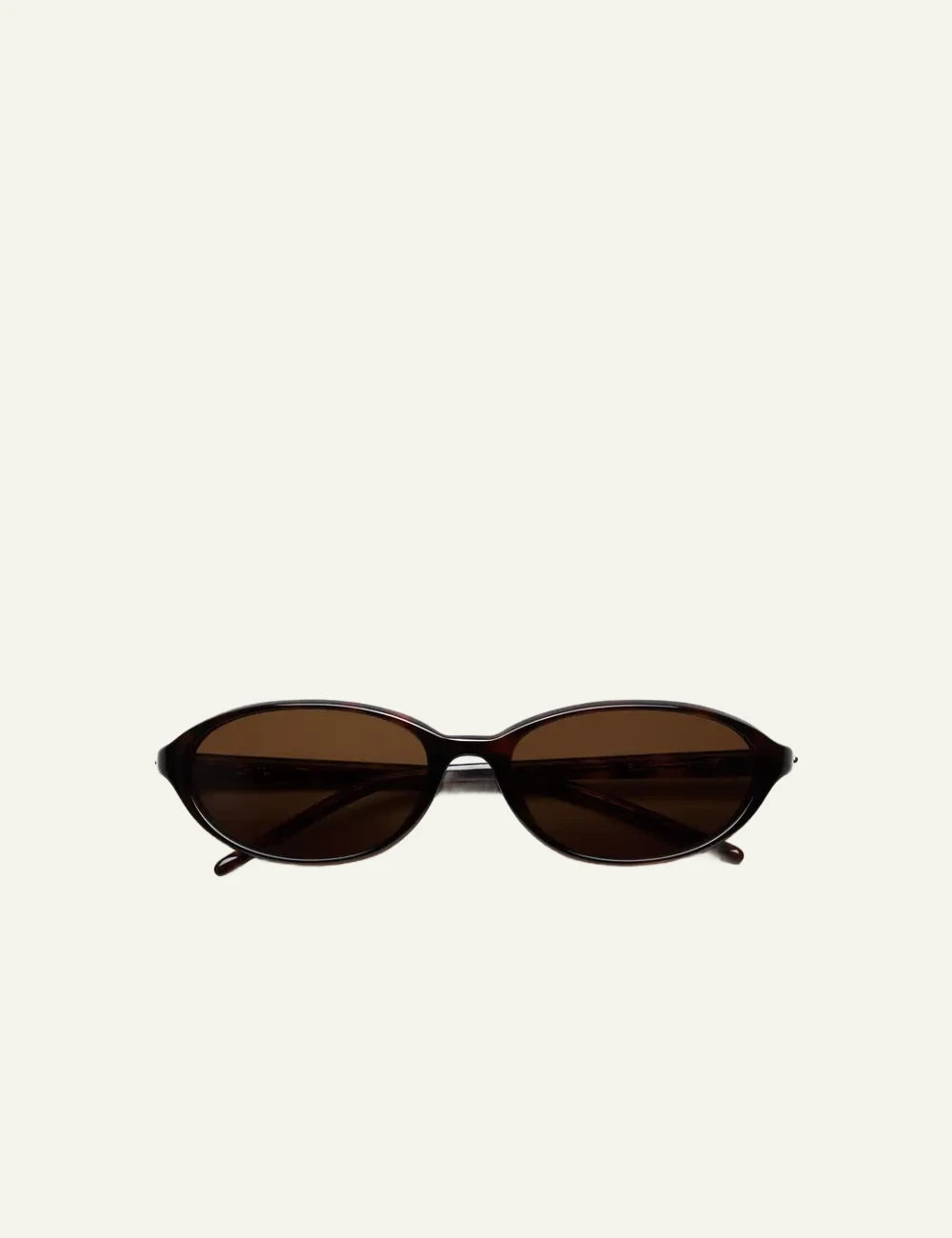 Chimi Rectangular Sunglasses Black Black Lens Front View