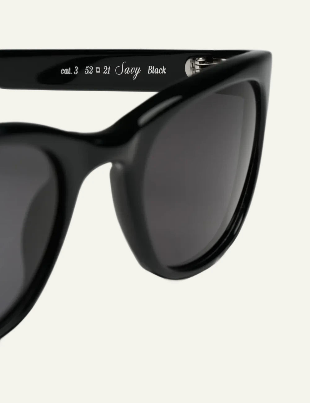 Chimi Rectangle Sunglasses Black Black Lens side View details