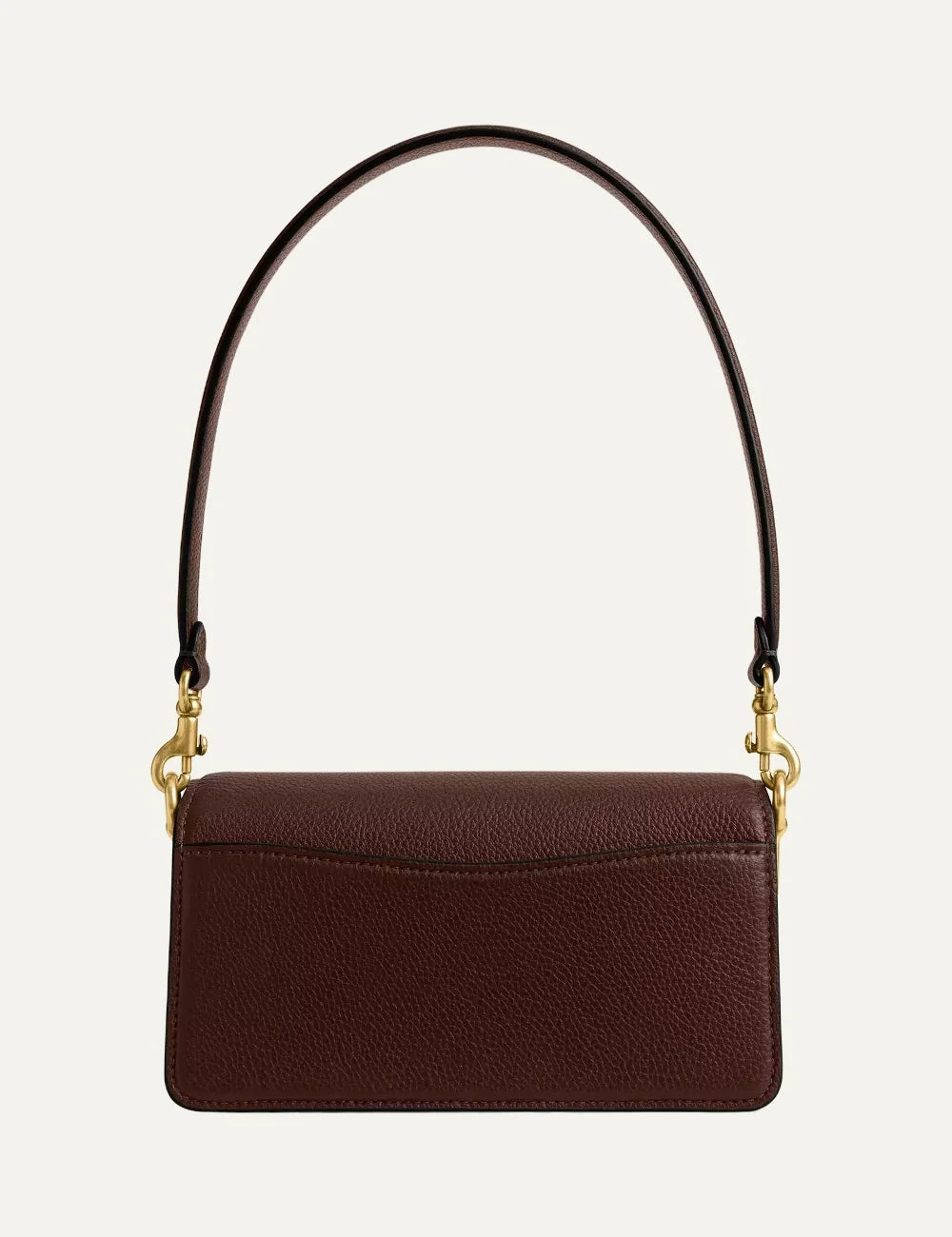 Coach women brown leather Tabby Shoulder Bag 20 with gold C hardware back