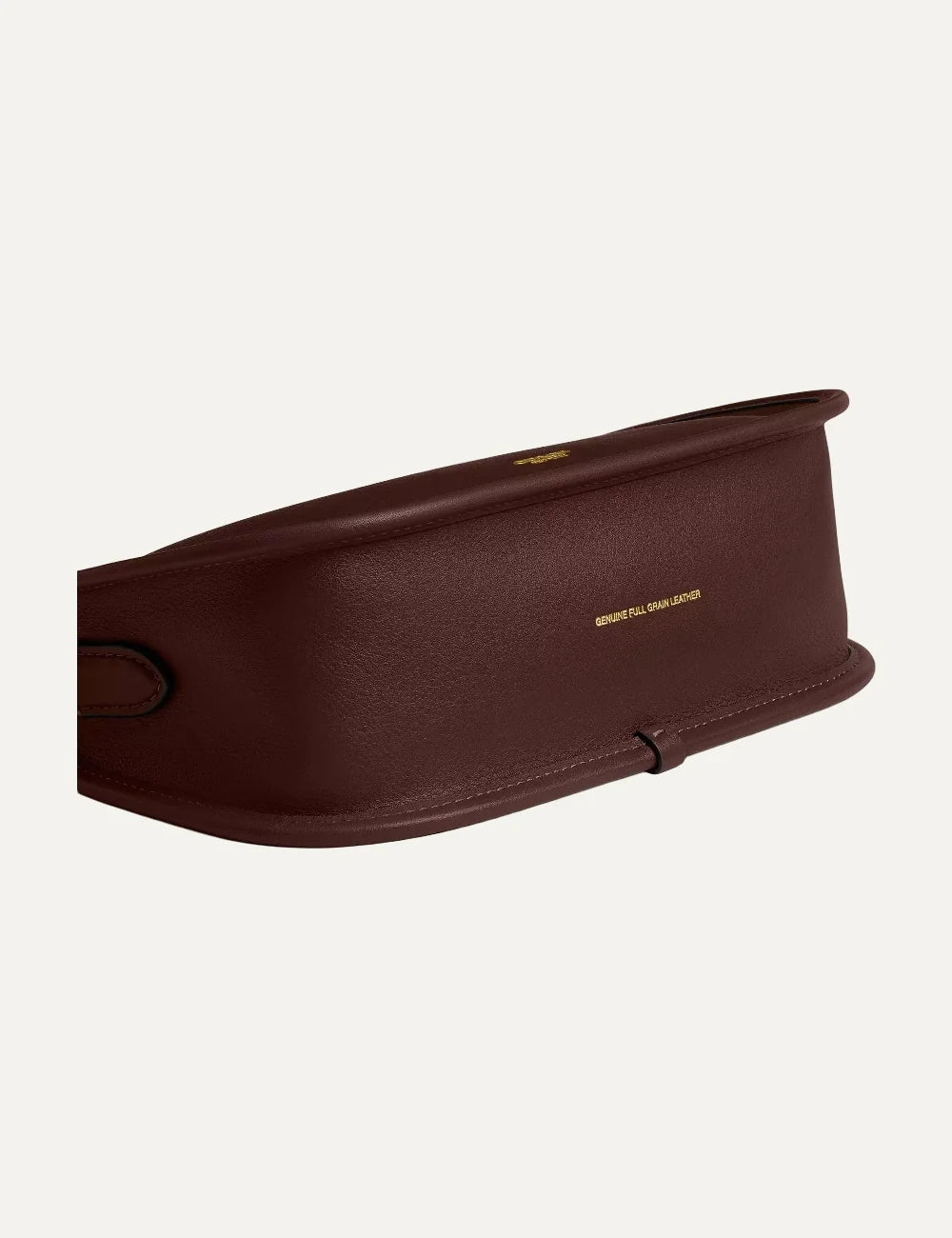 Coach women Waverly dark brown natural grain leather shoulder bag with gold hardware detail