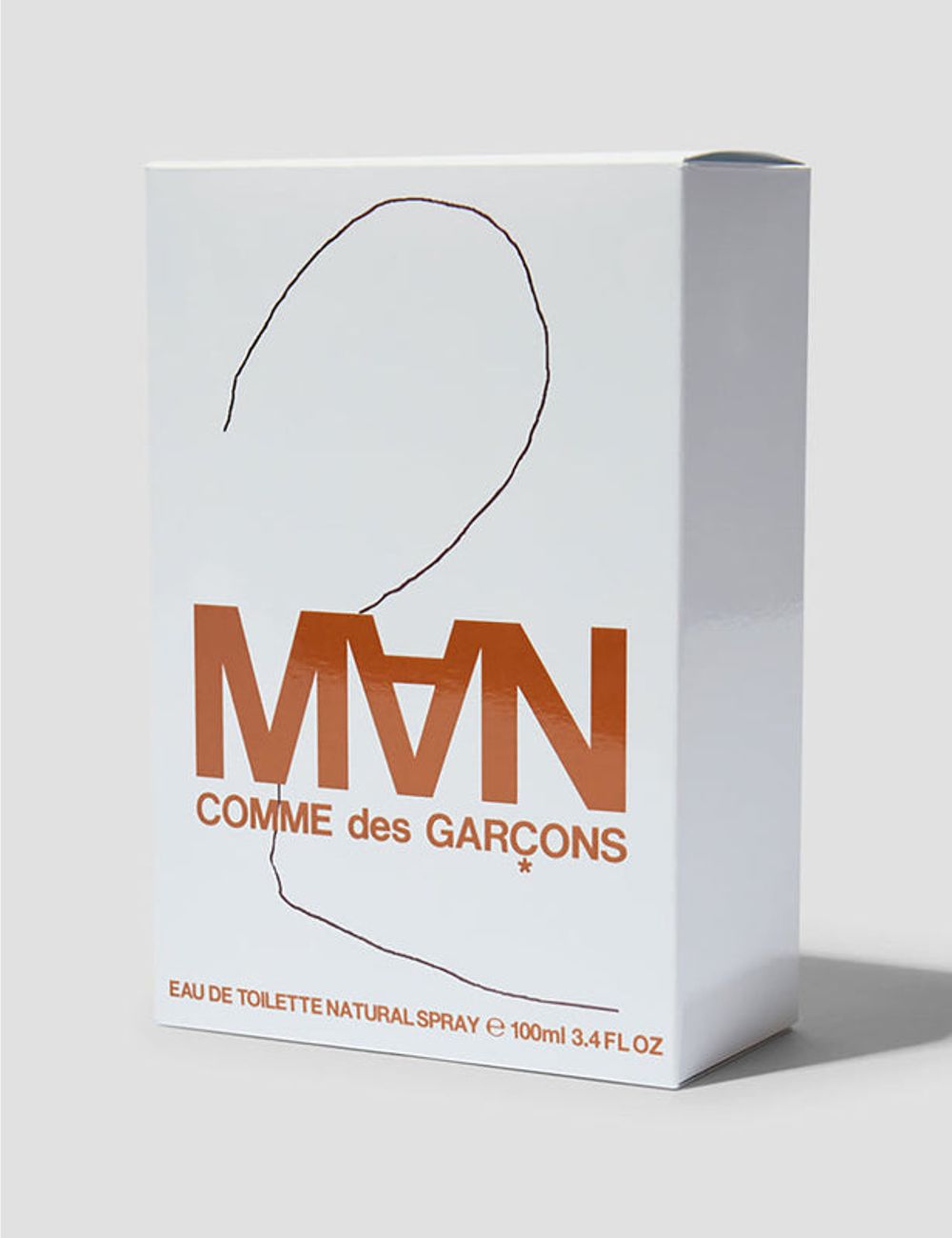 Comme des Garcons 2 Man eau de parfum amber bottle front full view