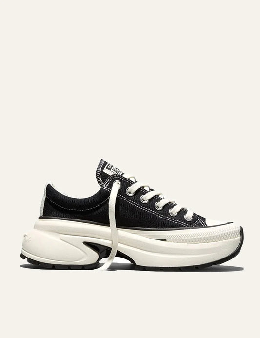 converse all star unisex run star crush black canvas platform sneakers