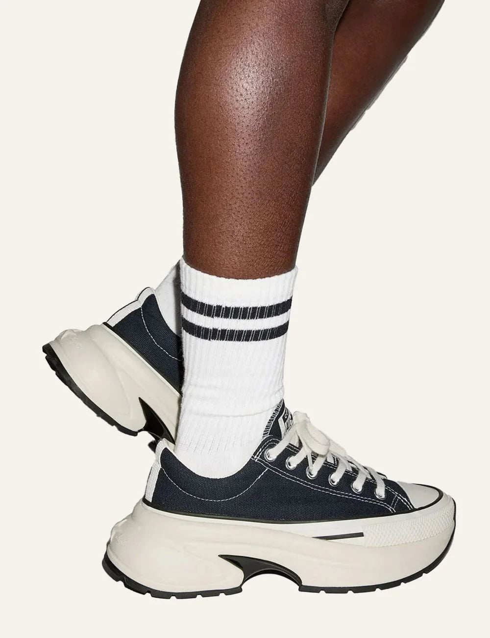 converse all star unisex run star crush black canvas platform sneakers model