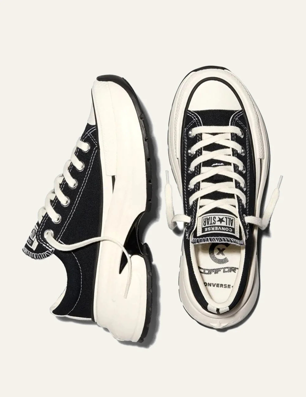converse all star unisex run star crush black canvas platform sneakers top