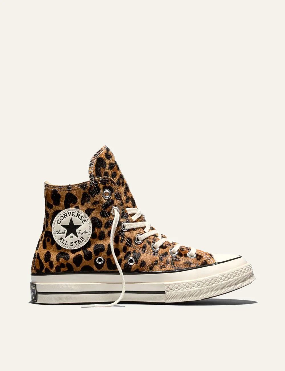 Women's Converse All Star Chuck 70 leopard pony hair high top sneakers